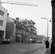 Building and construction of Caledonia House, now the Penta Hotel in Academy Street, Inverness. Originally the site of the Empire Theatre which was demolished in 1971, Caledonia House first appears in the Valuation Rolls of 1973-74. DE Shoes occupied the corner site for many years, next to the rear car park entrance of the Cummings Hotel (which is now the Hush Lounge Bar). The double decker bus is parked outside the building once occupied by Teddy Mountain.*