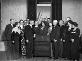 Group of people at a function. # 