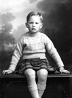 Boy in kilt c.1954. #