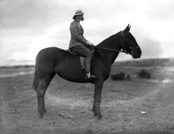 Woman on horse. #