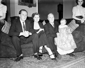 The Dowager Countess of Lovelace, Torridon House, Torridon, Ross-shire. Christening. 