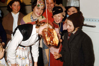 Halloween games at Carrol House orphanage, Island Bank Road, Inverness, October 1959. (Courtesy James S Nairn Colour Collection). ~ 