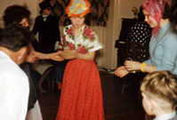 Halloween games at Carrol House orphanage, Island Bank Road, Inverness, October 1960. (Courtesy James S Nairn Colour Collection). ~ 