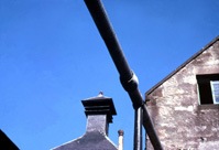 Whisky distillery pagoda roof. (Courtesy James S Nairn Colour Collection). ~ *