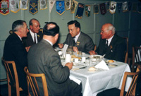 Rotary Club dinner. Second right is Hector McVinish. (Courtesy James S Nairn Colour Collection) ~
