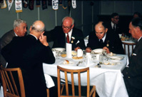 Rotary Club dinner. At far left is William Kerr, Rector of Inverness High School. (Courtesy James S Nairn Colour Collection) ~