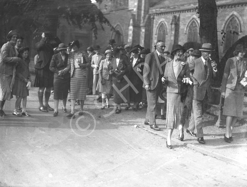 From The Times, Monday, 4th September, 1939:  MR. ANTHONY WILLS and MISS LESLIE MELVILLE. 'Owing to the international situation, the marriage took place quietly on Saturday in St. Andrews Cathedral, Inverness, of the Hon. Frederick Anthony Hamilton Wills, eldest son of Lord and Lady Dulverton, and Miss Judith Betty Leslie Melville, eldest daughter of the Hon. Ian and Mrs. Leslie Melville. The Bishop of Moray, Ross and Caithness (Primus of the Scottish Episcopal Church) officiated, assisted by the Very Rev. A. A. D. Mackenzie, Provost of Inverness Cathedral. The bride, who was given away by her father, wore a brown two-piece suit. There were no bridesmaids. The Hon. E. R. H. Wills (brother of the bridegroom) was best man. A reception was afterwards held in the Station Hotel by the Hon. Mrs. Leslie Melville.'  The marriage ended in divorce in 1961. Anthony Wills, the 2nd Baron Dulverton b.1915-d.1992. Judith Betty Leslie-Melville b.1916.                  