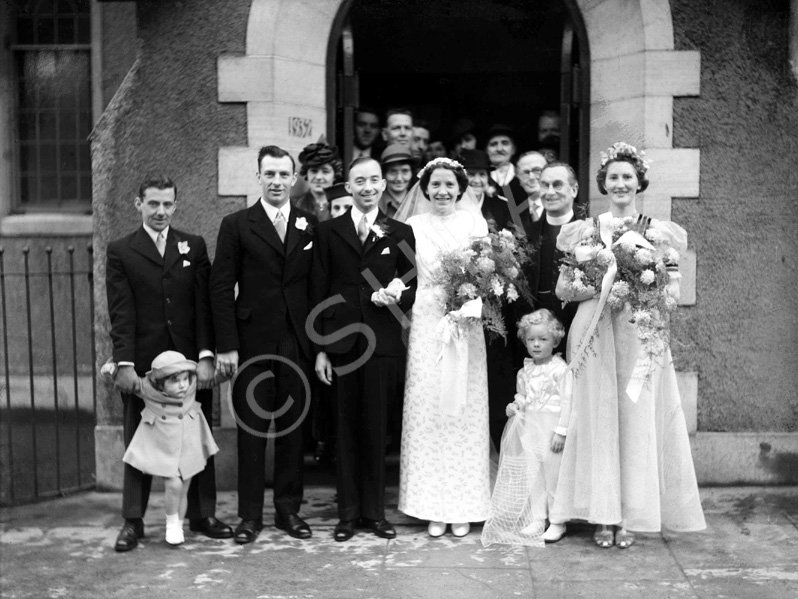 Smith - Barclay bridal. Baptist Church, 2nd January 1943, Inverness.