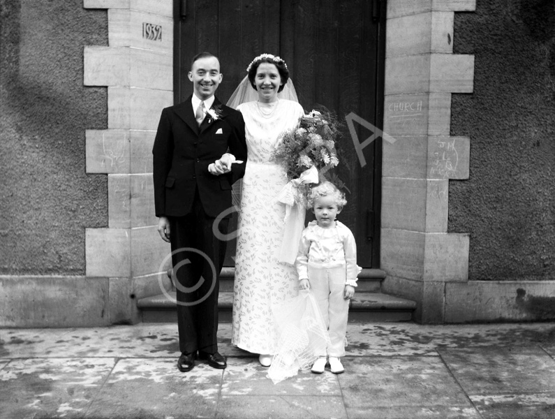 Smith - Barclay bridal. Baptist Church, 2nd January 1943, Inverness.