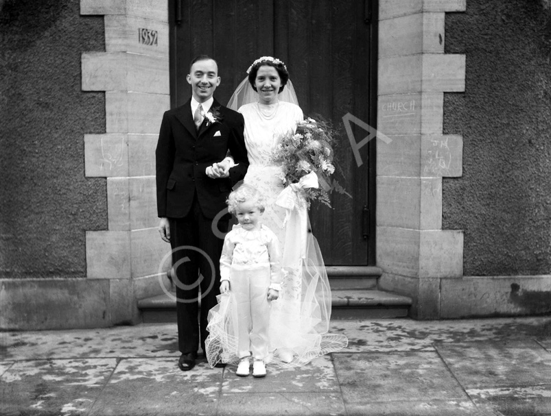 Smith - Barclay bridal. Baptist Church, 2nd January 1943, Inverness.