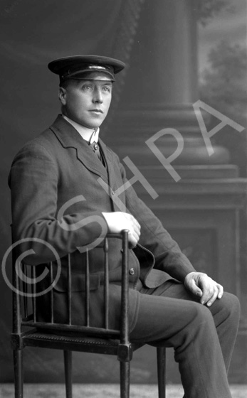 William David Malcolm. Born c1880 and died in 1952 aged 72. He was a hired horse and cab driver for Macrae & Dick, and the driver for Doctor John Wilson Black of 46 Academy Street. It was Doctor George England Kerr who owned the first car in Inverness, but Doctor Black was not to be outdone. He sent William Malcolm to Glasgow for driving lessons, bought a car, and Malcolm became his personal chauffeur. William Malcolm married Catherine W. McMillan (c1907-1992). 
