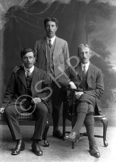 Mr Alex Mackenzie, shepherd (on the right), Balloch, Oykell, by Lairg.      