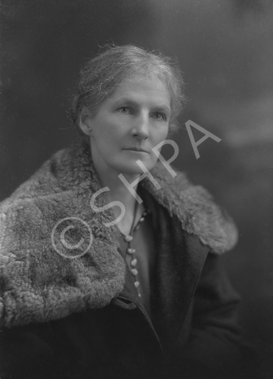 A. Paterson, Saltburn, Invergordon c.1923. Edith Barbara Forsyth (born 1870) at Balintraid House, Easter Ross. She married Alexander Paterson (1877-1955) Managing Director A&G Paterson of Invergordon Ltd, wood merchants. Their children were Leslie, William and Mary Paterson. 