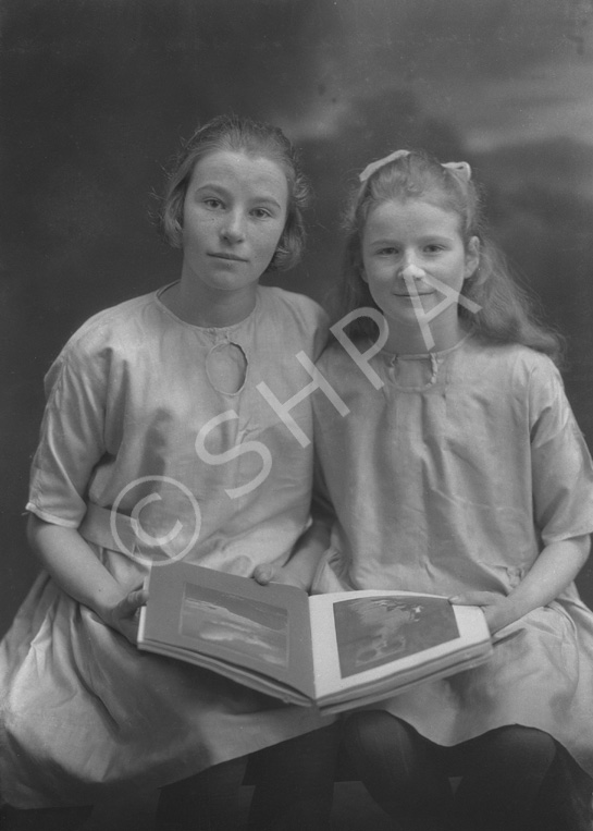 A. Paterson, Saltburn, Invergordon c.1923. Leslie and Mary Margaret Scott Paterson, the two daughter.....