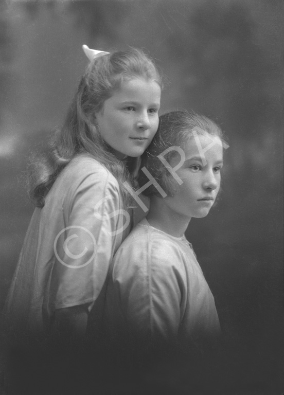 A. Paterson, Saltburn, Invergordon c.1923. Leslie and Mary Margaret Scott Paterson, the two daughter.....