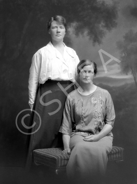 Miss E. Jack, Toberchurn, Conon Bridge (standing). See also ref: 24809.  