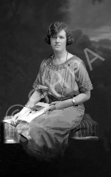 Mrs Rodgers, Ness Castle, Inverness. Damaged plate.