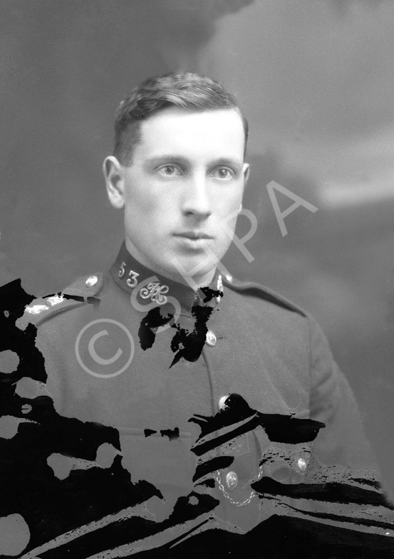Mr A.J Mathis, 20 Hill Terrace, Inverness, of the Inverness Constabulary. Damaged plate.
