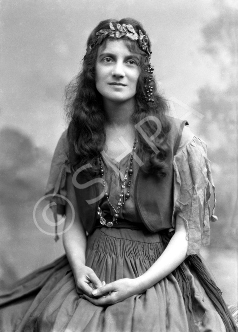 Miss Crichton, Theatre Royal. There is other hard to read writing on the negative envelope. If you can decipher the lettering on 25245b please contact the SHPA.