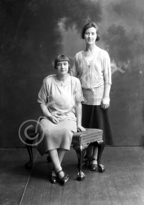 Miss Maclean with Miss MacSween, Munlochy, Black Isle. (See also 25395). .....