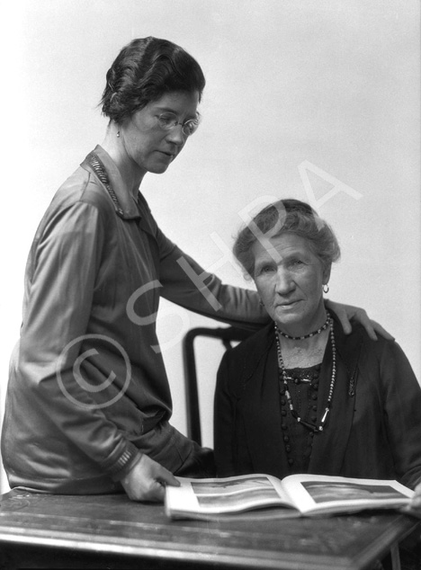 Mrs Ross with Miss Ross. (See also ref: 26026a/b/c). 