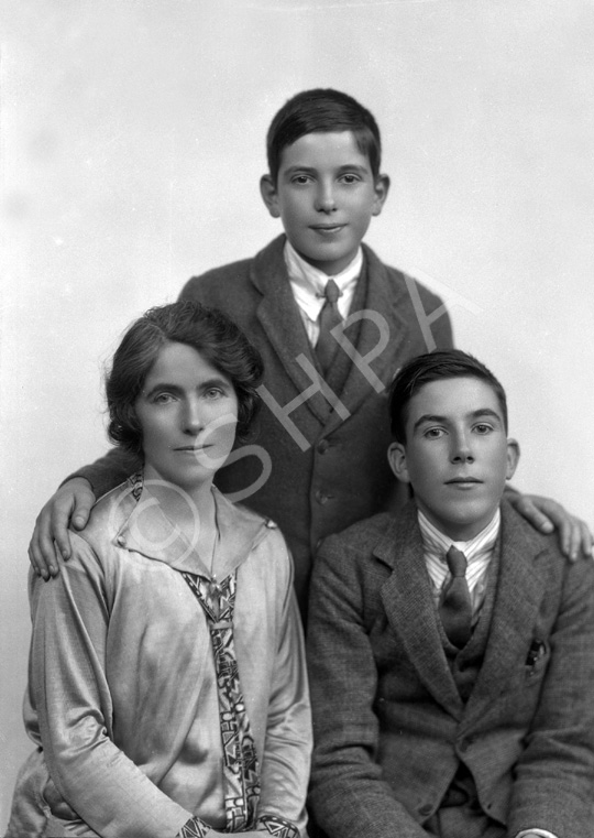 Ross, mother and two young sons.