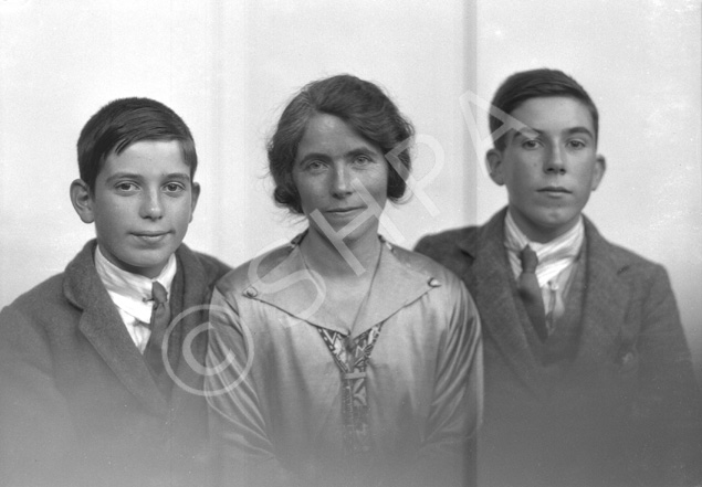 Ross, mother and two young sons.