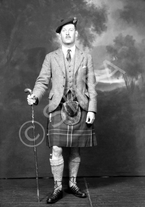 Lt C.A.R MacRae, Seaforth Highlanders, Salamanca Barracks, Aldershot, June 1927. MacRae was mentioned in the Ross-shire Journal of 31st July 1942: 'Major C.A.R Macrae, The Seaforth Highlanders (attached Camerons), who has been reported missing in Libya, June 1942, is a well known officer of the County Regiment, who, before the war, was on a tour of duty at Fort George. His wife, Mrs Macrae, at Joymount Court, Carrickfergus, County Antrim, will be grateful for any information that may be contained in personal letters to people in the North.' An appended handwritten note states: '19th June, 1944 - Reported safe in Switzerland.' Information sourced from http://www.rossandcromartyheritage.org 