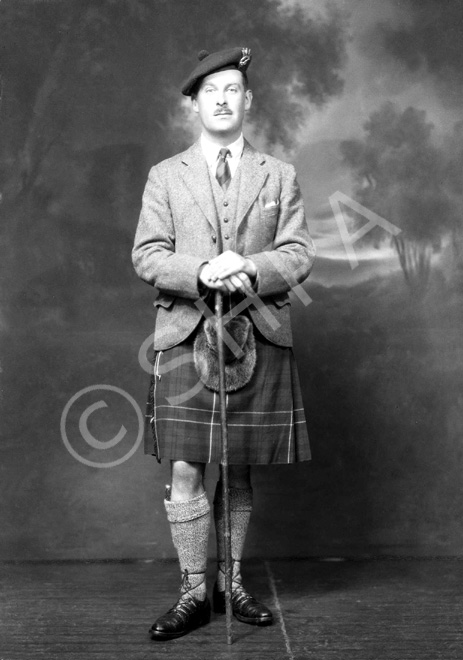 Lt C.A.R MacRae, Seaforth Highlanders, Salamanca Barracks, Aldershot, June 1927. MacRae was mentioned in the Ross-shire Journal of 31st July 1942: 'Major C.A.R Macrae, The Seaforth Highlanders (attached Camerons), who has been reported missing in Libya, June 1942, is a well known officer of the County Regiment, who, before the war, was on a tour of duty at Fort George. His wife, Mrs Macrae, at Joymount Court, Carrickfergus, County Antrim, will be grateful for any information that may be contained in personal letters to people in the North.' An appended handwritten note states: '19th June, 1944 - Reported safe in Switzerland.' Information sourced from http://www.rossandcromartyheritage.org 