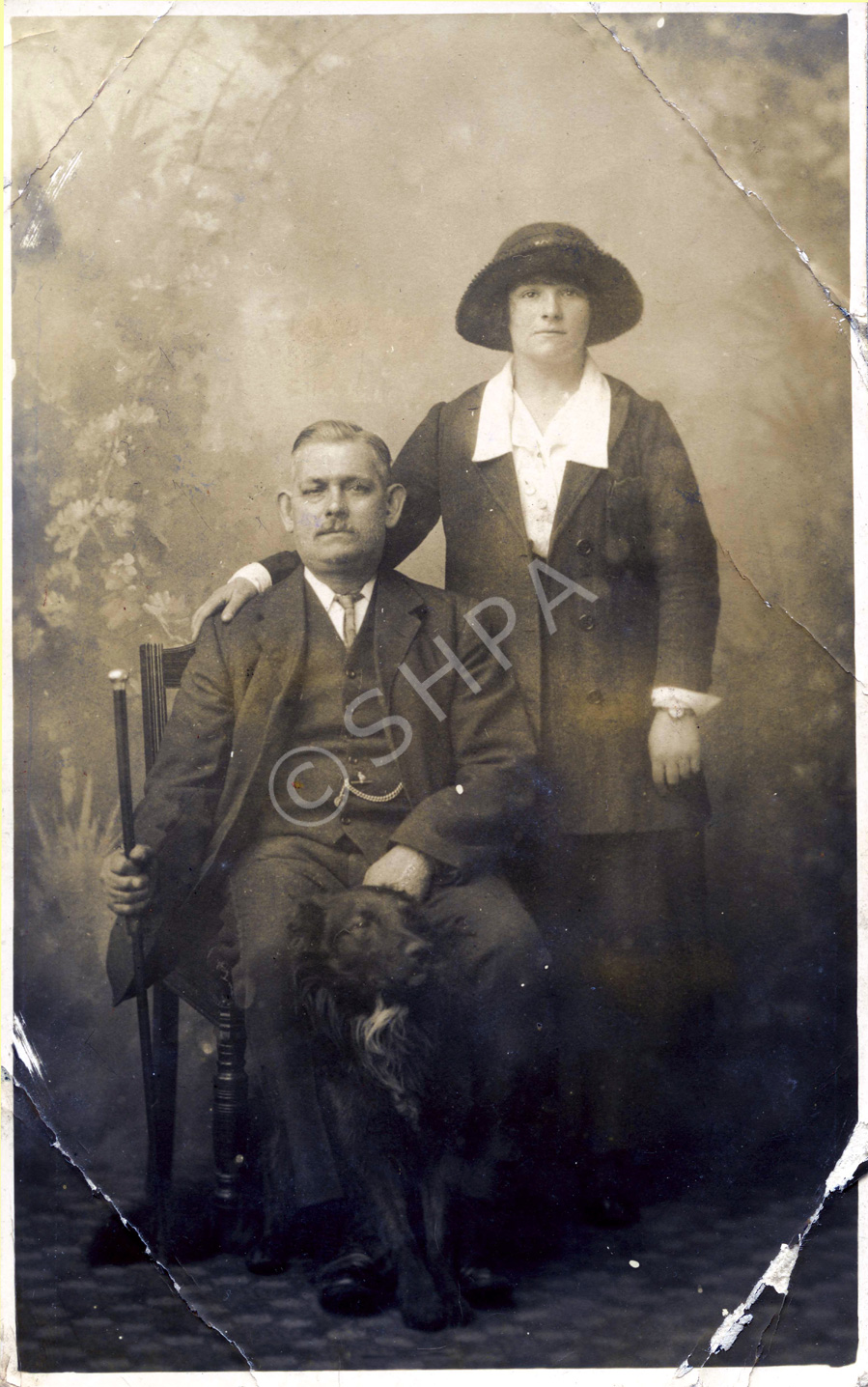 Original of Morrison image. Inscription on the rear reads: 'To Norman with Much Love From Dad & Mary.....