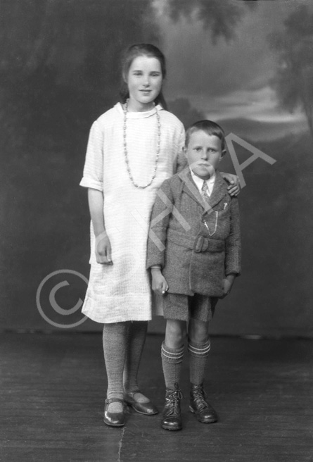 Mrs Ritchie, The Highland Orphanage. Brother and sister are Margaret Fraser (b1915) and David Fraser.....
