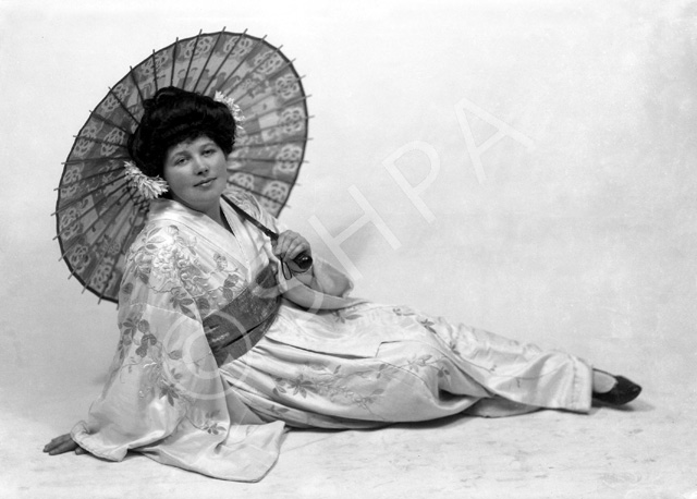 Carrie M. Cruickshank as Mimosa in the November 1927 production of 'The Geisha,' the story of a Japa.....