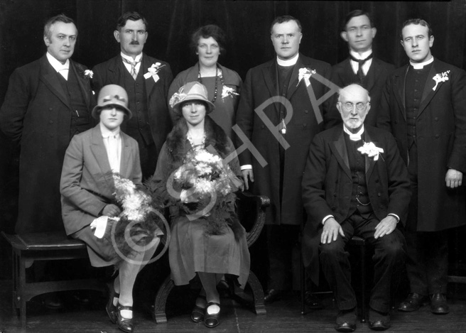 Church group, with Rev. John MacLeod at left. #