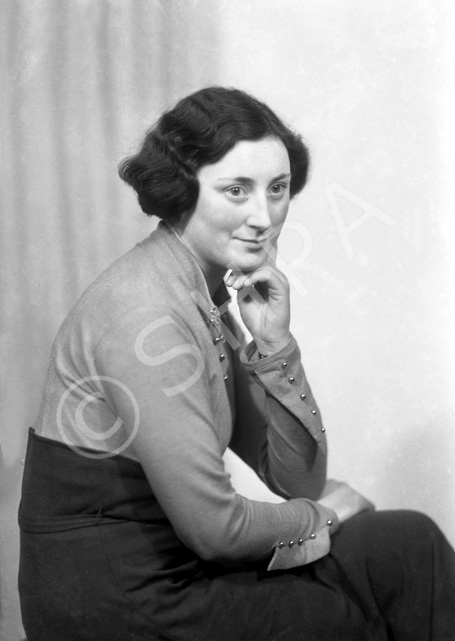 Kay Grigor, wife of Inverness Provost James M Grigor (1949-1955), Lentran House. Amongst other things she became Honorary President of the Inverness Opera Company.