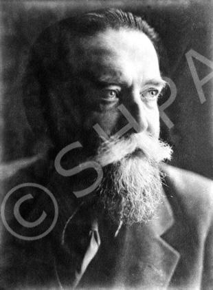 Dr Gordon Bottomley, poet and playwright born on 20th February 1874 at Eboracum Street, Keighley, Yorkshire. His favoured genre was verse drama with themes taken from Celtic and northern legend, including 'Tolmie Castle.' President of the Scottish Community Drama Association (1934 - 1948) and Vice President of the British Drama League. Bottomley died at Martinscote, Oare Wilcot, near Marlborough, Wiltshire, on 25th August 1948. (There is an image of a young boy under the same reference number, but no name is indicated).