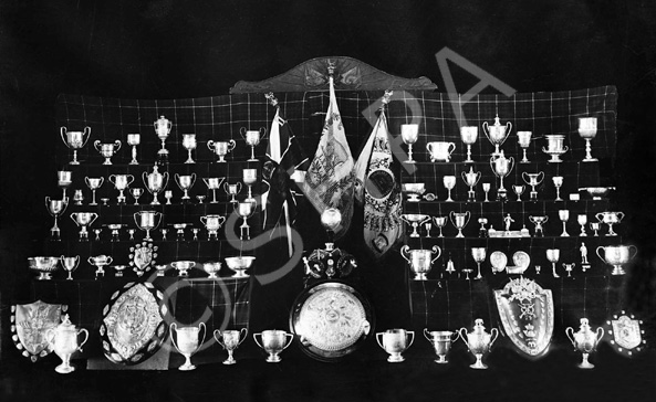 The Ante-Room, Sgts Mess 2nd Highland Light Infantry. Presented to the members of the Sergeants Mess 1st Battalion Highland Light Infantry by the members of the Sergeants Mess 2nd Battalion Highland Light Infantry, Cawnpore, Christmas 1929.