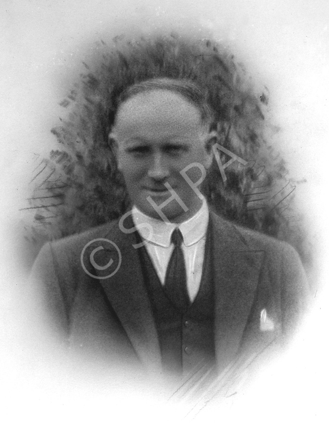 Mrs MacDougall, Castle Wynd, Inverness. Copy of man from group c.1938. Taken from 31605a. 