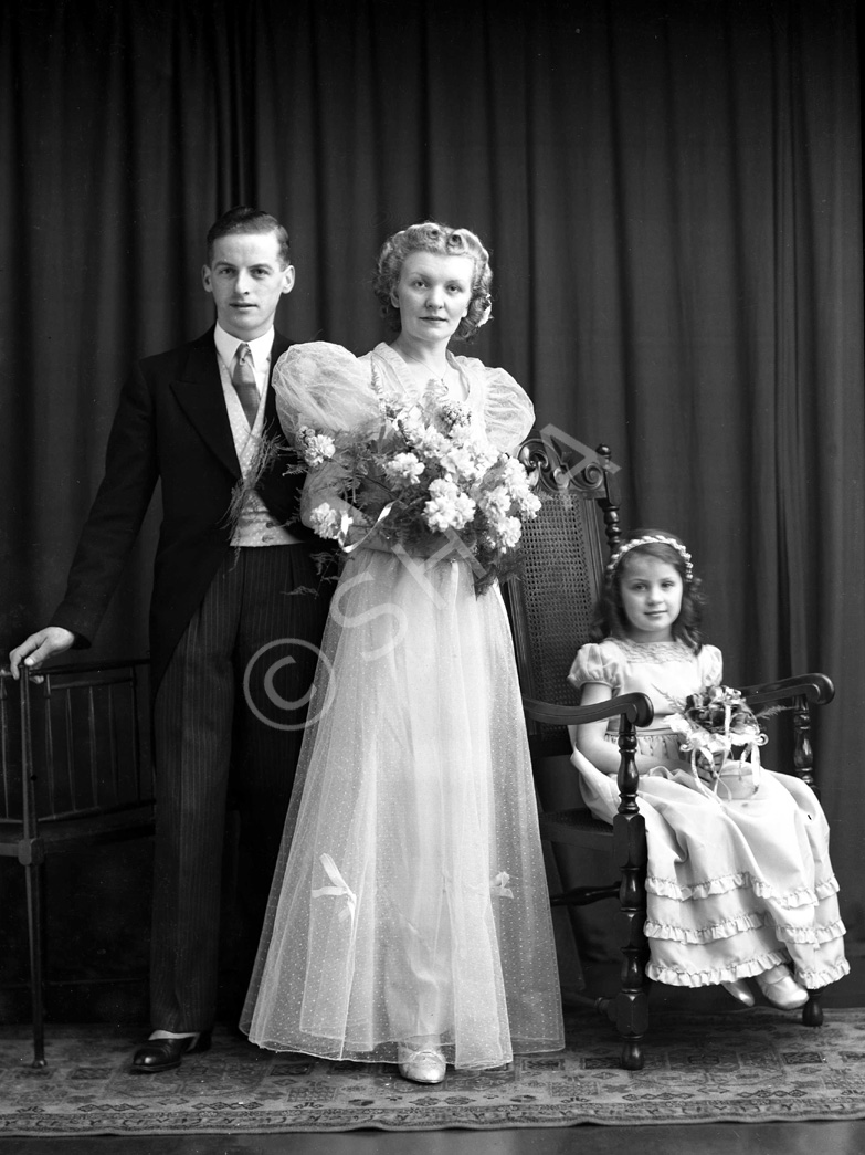 Attendants at the MacRae - Williamson wedding, Culloden......