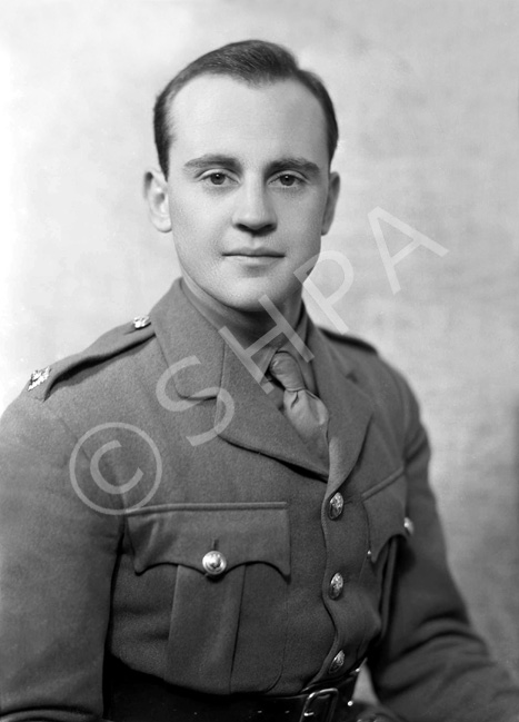 2nd Lt Lochore, Seaforth Highlanders. John Alexander Lochore was the son of Sir James Lochore and married Hazel Mary Brooke, daughter of Sir Robert Weston Brooke, 2nd Bt. and Margery Jean Geddes, on 21st February 1942. He gained the rank of Major in the service of the Seaforth Highlanders and was killed in action on 30th June 1944 at Normandy, France. 