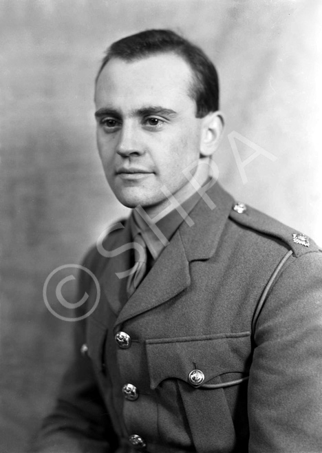 2nd Lt Lochore, Seaforth Highlanders. John Alexander Lochore was the son of Sir James Lochore and married Hazel Mary Brooke, daughter of Sir Robert Weston Brooke, 2nd Bt. and Margery Jean Geddes, on 21st February 1942. He gained the rank of Major in the service of the Seaforth Highlanders and was killed in action on 30th June 1944 at Normandy, France. 