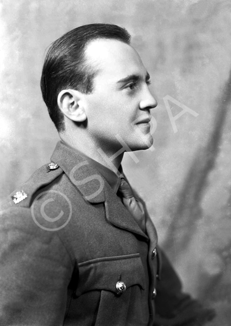 2nd Lt Lochore, Seaforth Highlanders. John Alexander Lochore was the son of Sir James Lochore and married Hazel Mary Brooke, daughter of Sir Robert Weston Brooke, 2nd Bt. and Margery Jean Geddes, on 21st February 1942. He gained the rank of Major in the service of the Seaforth Highlanders and was killed in action on 30th June 1944 at Normandy, France. 