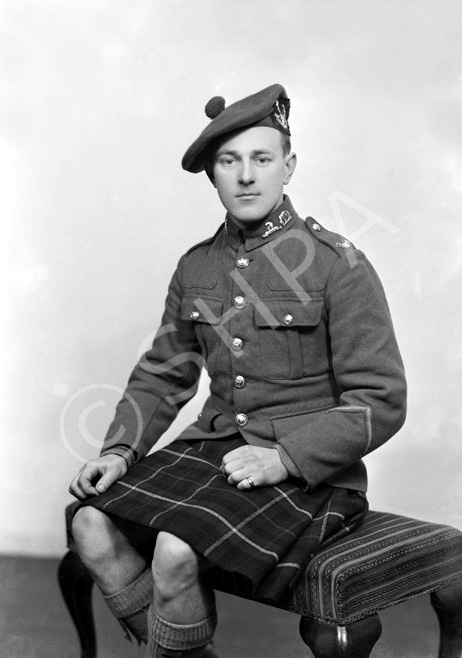 Pte A. Blackie, Seaforth Highlanders, Fort George.  .....