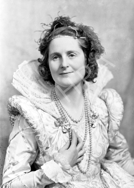 Miss Farquhar, 3 Victoria Terrace, Inverness, in Elizabethan costume.
