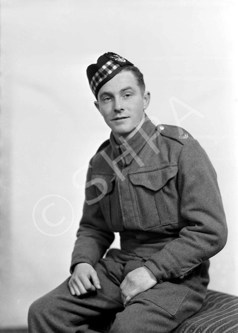 Pte A. MacCabe, Seaforth Highlanders, Fort George.  
