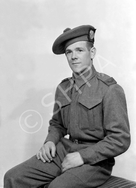 Pte W. MacArthur, Cameron Barracks.