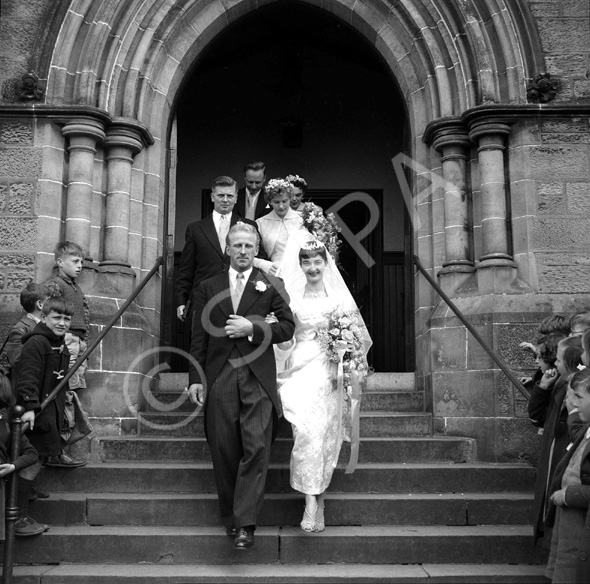 Roma Conn - Joe Morris bridal, Crown Church,  Inverness. .....