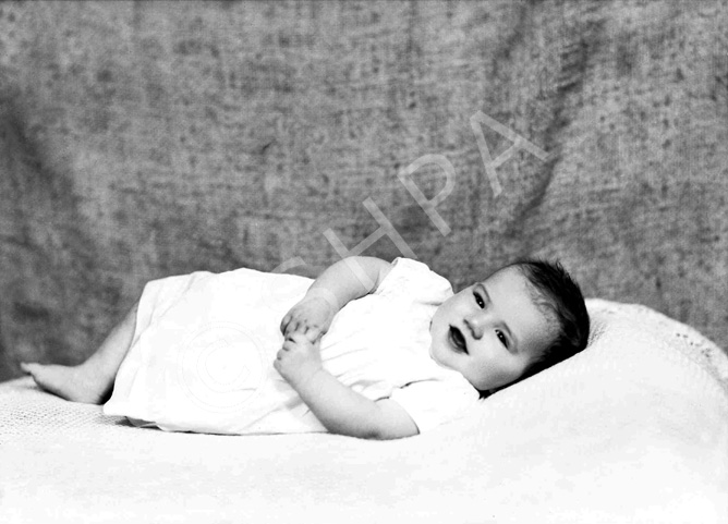 Baby William Paterson, Seaview, North Kessock, 1940.