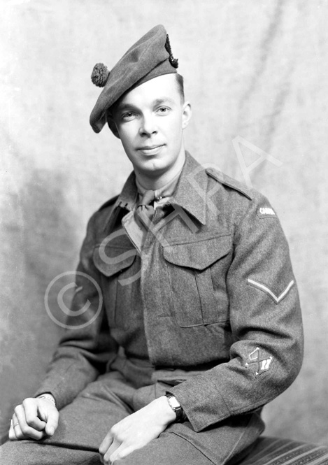 L/Cpl R.A Adams, Seaforth Highlanders of Canada, 1st Canadian Division. 