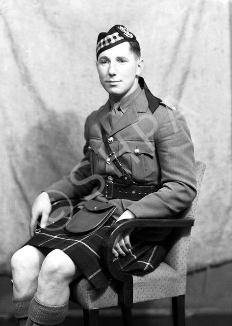 2nd Lt Alex Grant, Seaforth Highlanders, Fort George.  