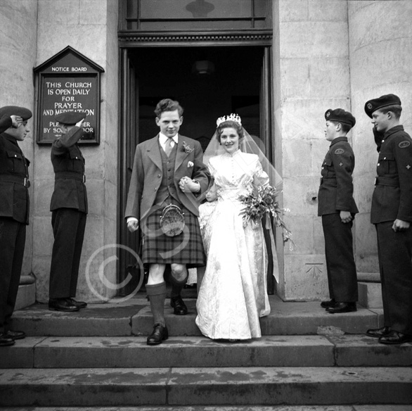 Lewis Owen Nairn - Sheila Margaret Third wedding, 5th February 1958, West Parish Church, Huntly Street.